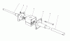 Toro 56125 (7-25) - 7-25 Rear Engine Rider, 1987 (7000001-7999999) Ersatzteile DIFFERENTIAL ASSEMBLY
