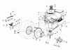 Toro 56125 (7-25) - 7-25 Rear Engine Rider, 1987 (7000001-7999999) Ersatzteile ENGINE AND AXLE ASSEMBLY