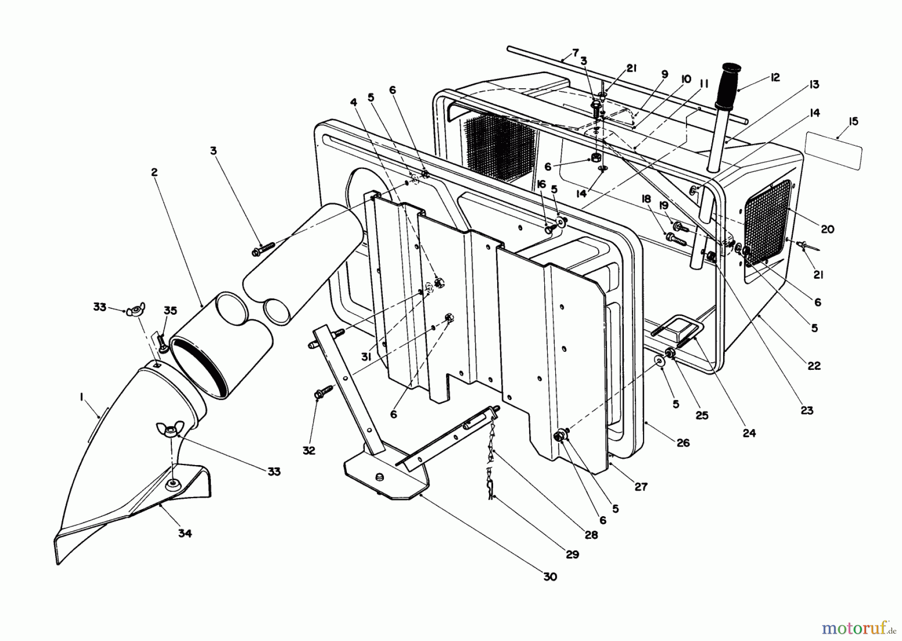 Toro Neu Mowers, Rear-Engine Rider 56127 (7-25) - Toro 7-25 Rear Engine Rider, 1988 (8000001-8999999) EASY EMPTY BAGGING KIT MODEL 59047 (OPTIONAL)