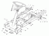 Toro 56127 (7-25) - 7-25 Rear Engine Rider, 1988 (8000001-8999999) Ersatzteile FRAME ASSEMBLY