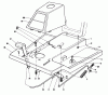 Toro 56127 (7-25) - 7-25 Rear Engine Rider, 1988 (8000001-8999999) Ersatzteile FRONT BODY ASSEMBLY