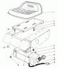Toro 56127 (7-25) - 7-25 Rear Engine Rider, 1988 (8000001-8999999) Ersatzteile SEAT & GAS TANK ASSEMBLY