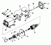 Toro 56127 (7-25) - 7-25 Rear Engine Rider, 1988 (8000001-8999999) Ersatzteile STARTER MOTOR NO. 33605