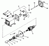 Toro 56128 (8-25) - 8-25 Rear Engine Rider, 1989 (9000001-9999999) Ersatzteile 12 VOLT ELECTRIC STARTER NO. 33605