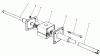 Toro 56128 (8-25) - 8-25 Rear Engine Rider, 1989 (9000001-9999999) Ersatzteile DIFFERENTIAL ASSEMBLY