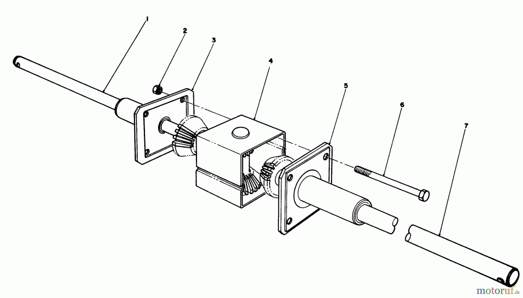 Toro Neu Mowers, Rear-Engine Rider 56128 (8-25) - Toro 8-25 Rear Engine Rider, 1989 (9000001-9999999) DIFFERENTIAL ASSEMBLY