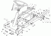 Toro 56128 (8-25) - 8-25 Rear Engine Rider, 1989 (9000001-9999999) Ersatzteile FRAME ASSEMBLY