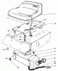 Toro 56128 (8-25) - 8-25 Rear Engine Rider, 1989 (9000001-9999999) Ersatzteile SEAT & GAS TANK ASSEMBLY