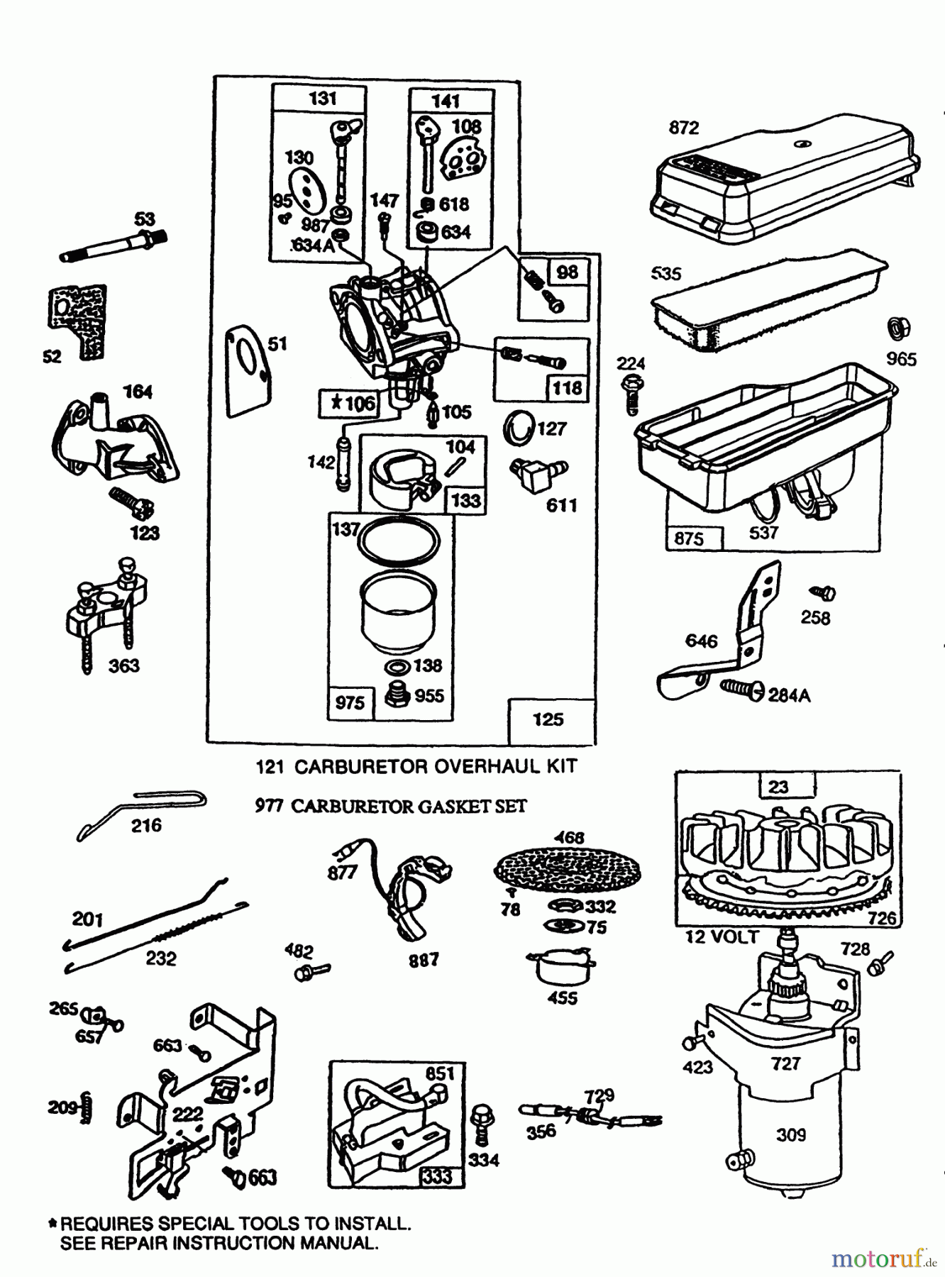 Toro Neu Mowers, Rear-Engine Rider 56132 (8-25) - Toro 8-25 Recycler Rider, 1992 (2000001-2999999) BRIGGS & STRATTON MODEL NO. 191707-0121-01 #2