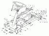 Toro 56132 (8-25) - 8-25 Recycler Rider, 1992 (2000001-2999999) Ersatzteile FRAME ASSEMBLY