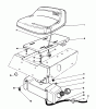 Toro 56132 (8-25) - 8-25 Recycler Rider, 1992 (2000001-2999999) Ersatzteile SEAT & GAS TANK ASSEMBLY