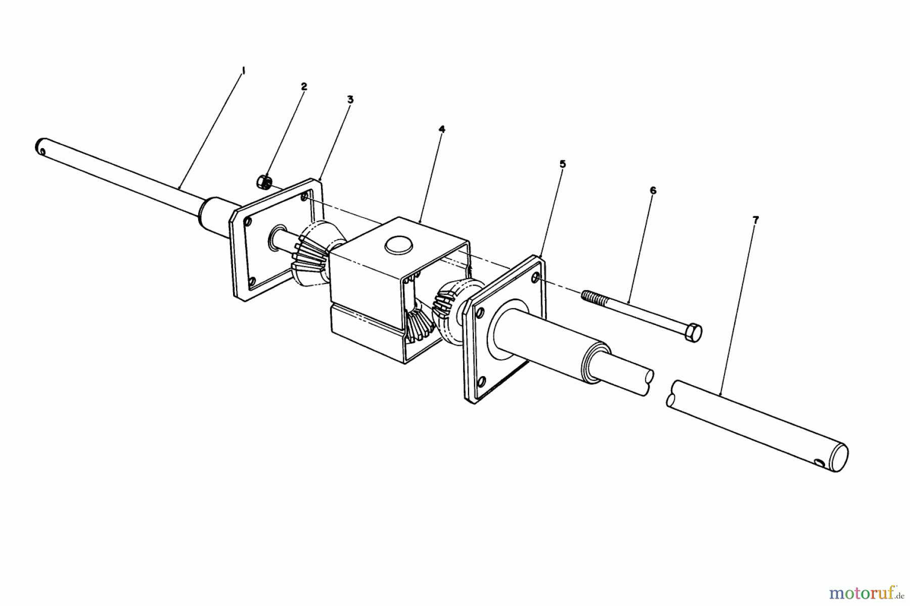 Toro Neu Mowers, Rear-Engine Rider 56132 (825) - Toro 825 Recycler Rider, 1991 (1000001-1999999) DIFFERENTIAL ASSEMBLY
