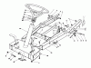 Toro 56132 (825) - 825 Recycler Rider, 1991 (1000001-1999999) Ersatzteile FRAME ASSEMBLY