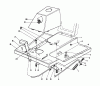 Toro 56132 (825) - 825 Recycler Rider, 1991 (1000001-1999999) Ersatzteile FRONT BODY ASSEMBLY