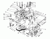 Toro 56132 (825) - 825 Recycler Rider, 1991 (1000001-1999999) Ersatzteile TRANSMISSION & LINKAGE ASSEMBLY