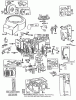 Toro 56133 (8-25) - 8-25 Rear Engine Rider, 1991 (1000001-1999999) Ersatzteile BRIGGS & STRATTON MODEL NO. 191707-6021-01 #1