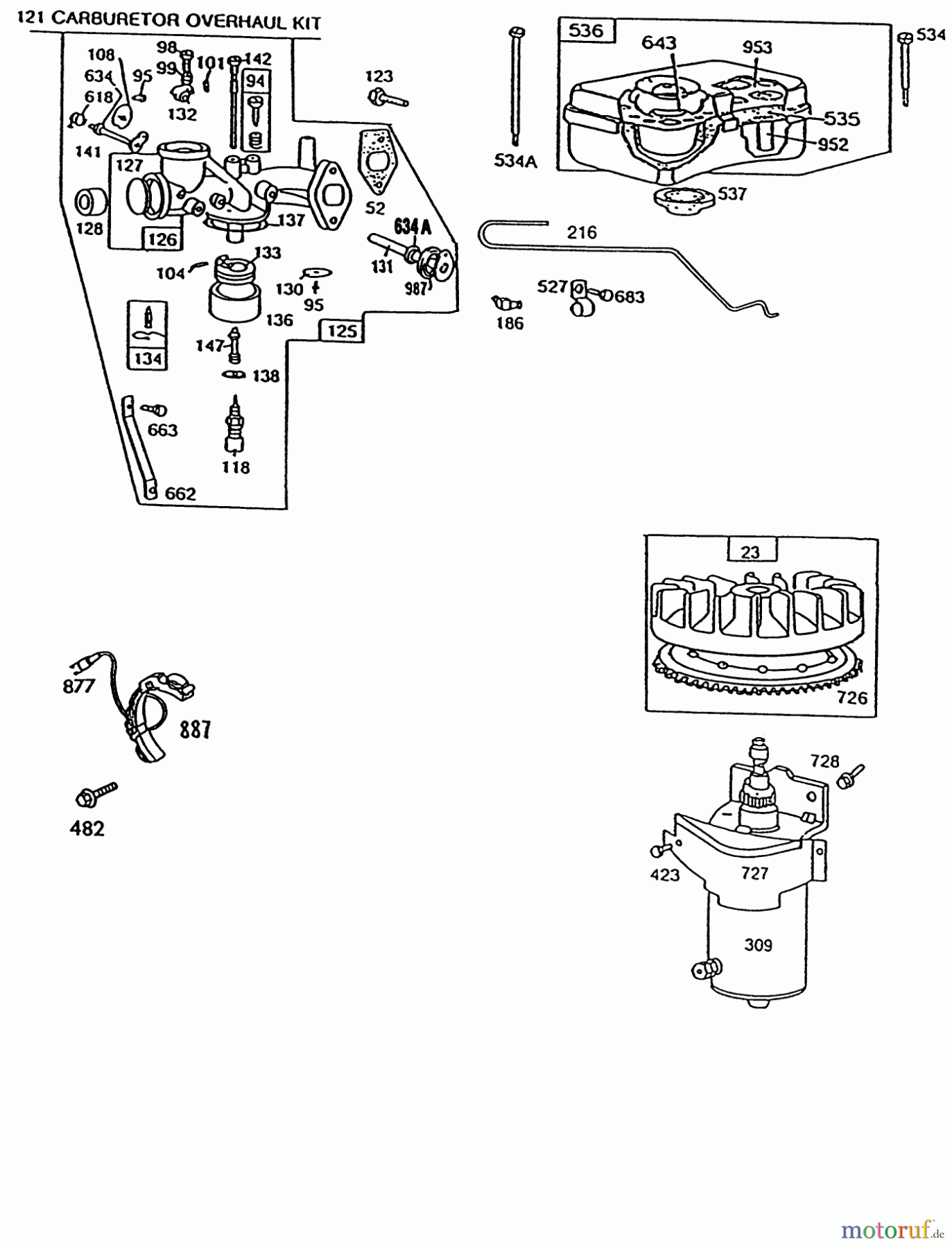 Toro Neu Mowers, Rear-Engine Rider 56133 (8-25) - Toro 8-25 Rear Engine Rider, 1991 (1000001-1999999) BRIGGS & STRATTON MODEL NO. 191707-6021-01 #2