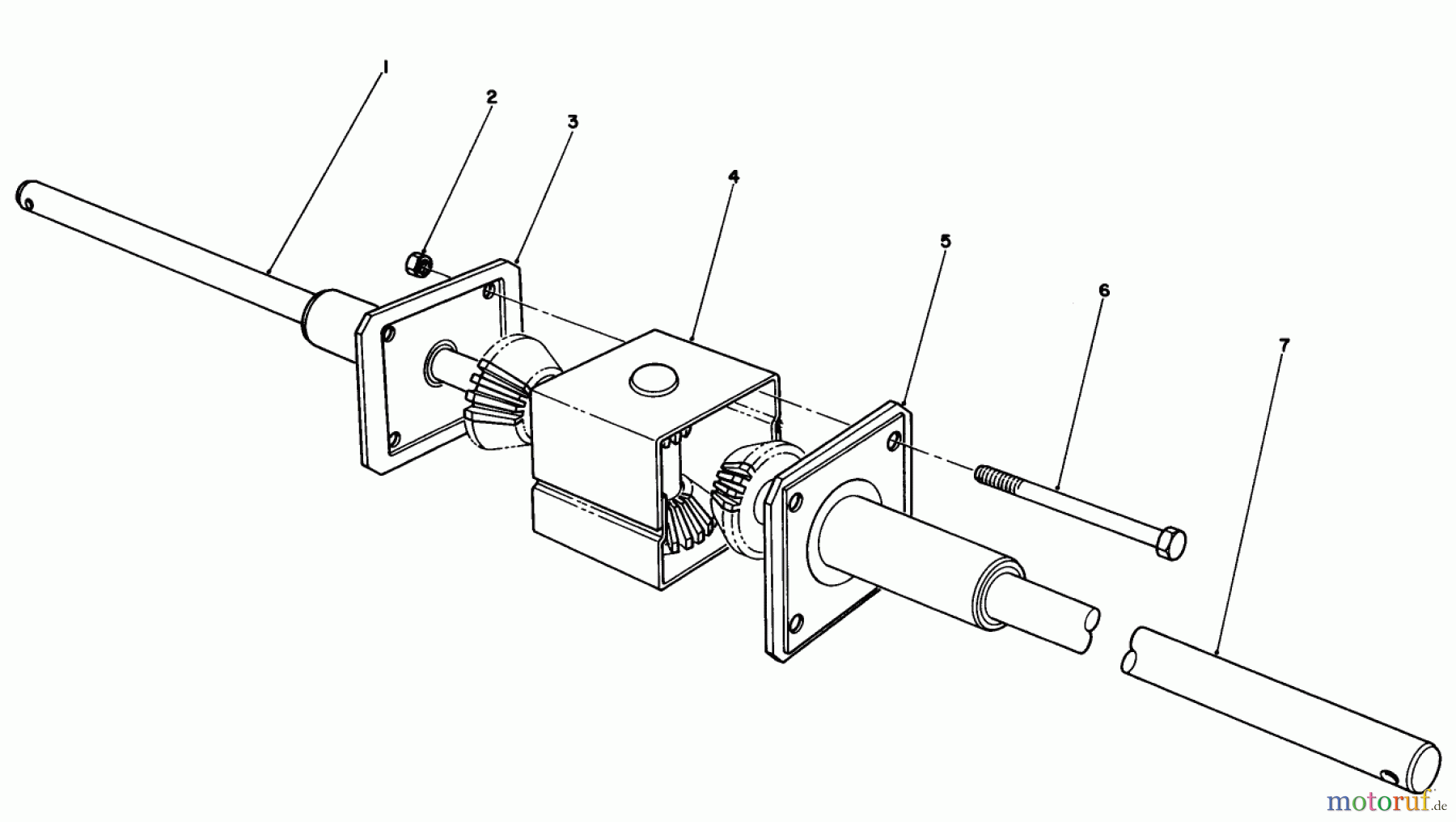 Toro Neu Mowers, Rear-Engine Rider 56133 (8-25) - Toro 8-25 Rear Engine Rider, 1991 (1000001-1999999) DIFFERENTIAL ASSEMBLY