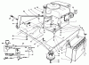 Toro 56133 (8-25) - 8-25 Rear Engine Rider, 1991 (1000001-1999999) Ersatzteile ENGINE ASSEMBLY