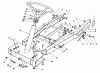 Toro 56133 (8-25) - 8-25 Rear Engine Rider, 1991 (1000001-1999999) Ersatzteile FRAME ASSEMBLY