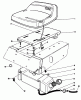 Toro 56133 (8-25) - 8-25 Rear Engine Rider, 1991 (1000001-1999999) Ersatzteile SEAT & GAS TANK ASSEMBLY