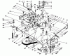 Toro 56133 (8-25) - 8-25 Rear Engine Rider, 1991 (1000001-1999999) Ersatzteile TRANSMISSION & LINKAGE ASSEMBLY