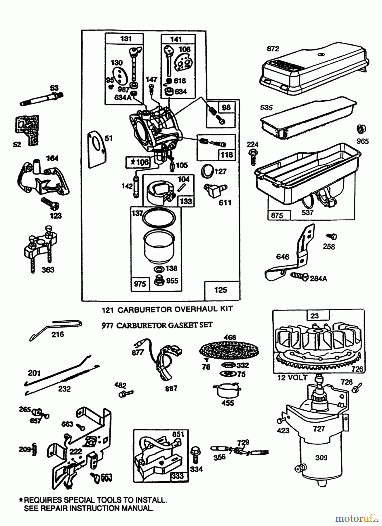 Toro Neu Mowers, Rear-Engine Rider 56133 (8-25) - Toro 8-25 Rear Engine Rider, 1992 (2000001-2999999) BRIGGS & STRATTON MODEL NO. 191707-0121-01 #2