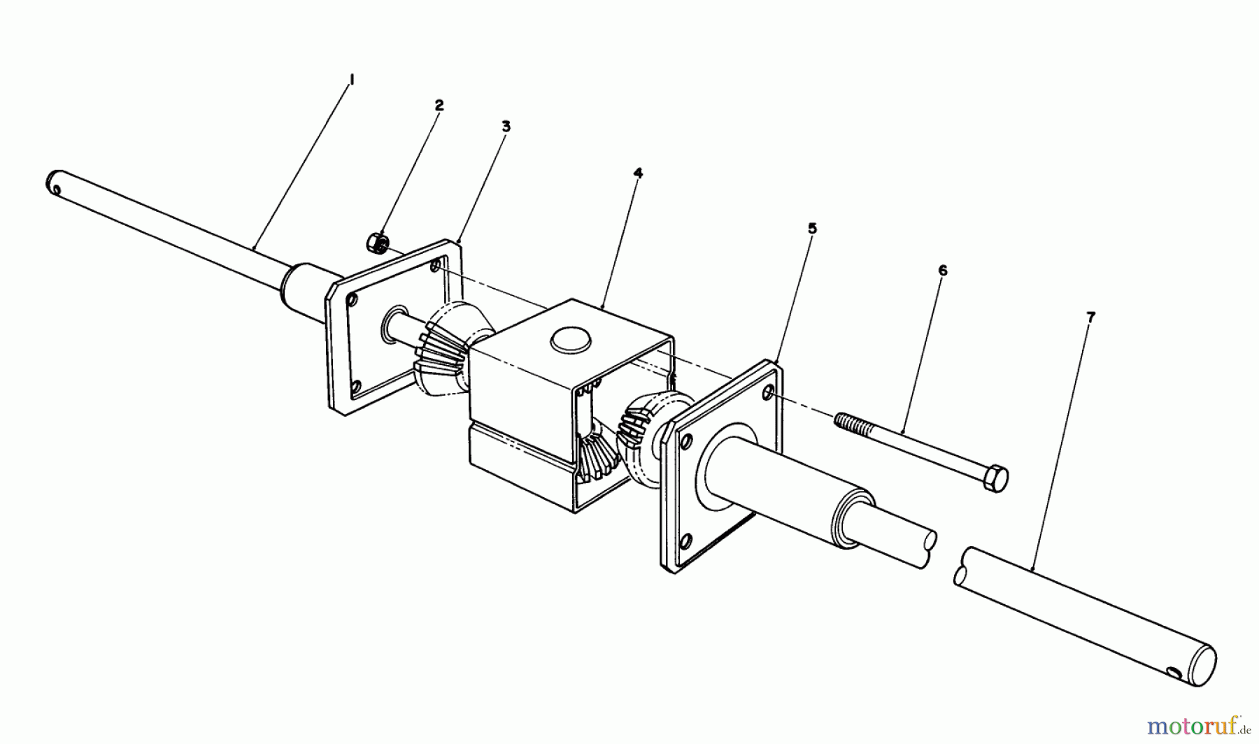 Toro Neu Mowers, Rear-Engine Rider 56133 (8-25) - Toro 8-25 Rear Engine Rider, 1992 (2000001-2999999) DIFFERENTIAL ASSEMBLY
