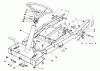 Toro 56133 (8-25) - 8-25 Rear Engine Rider, 1992 (2000001-2999999) Ersatzteile FRAME ASSEMBLY