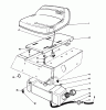 Toro 56133 (8-25) - 8-25 Rear Engine Rider, 1992 (2000001-2999999) Ersatzteile SEAT & GAS TANK ASSEMBLY