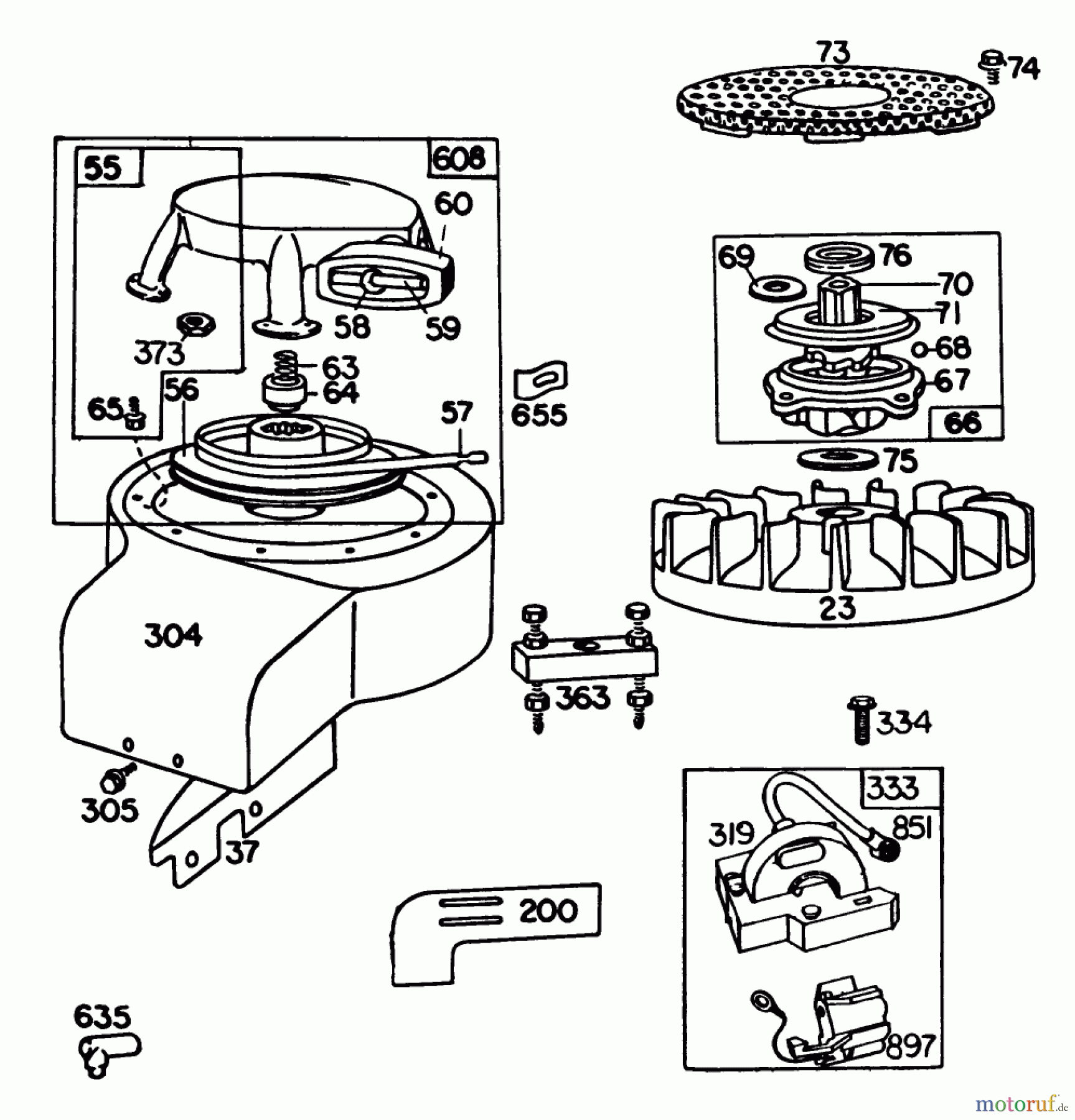 Toro Neu Mowers, Rear-Engine Rider 56138 (8-32) - Toro 8-32 Rear Engine Rider, 1984 (4000001-4999999) ENGINE BRIGGS & STRATTON MODEL NO. 191702-2133-01 #3