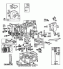 Toro 56145 (8-32) - 8-32 Rear Engine Rider, 1986 (6000001-6999999) Ersatzteile ENGINE BRIGGS & STRATTON MODEL NO. 191707-2161-01 8 H.P. REAR ENGINE RIDER ELECTRIC MODEL 56145