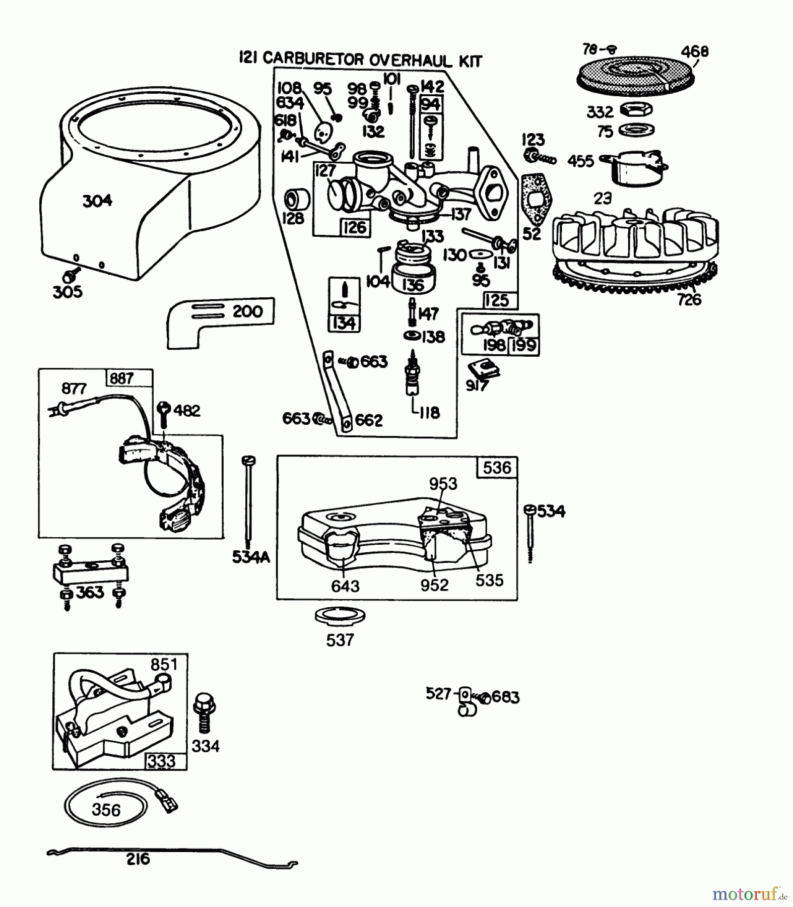 Toro Neu Mowers, Rear-Engine Rider 56145 (8-32) - Toro 8-32 Rear Engine Rider, 1986 (6000001-6999999) ENGINE MODEL NO. 191707-2161-01 8 H.P. REAR ENGINE RIDER ELECTRIC MODEL 56145