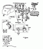 Toro 56145 (8-32) - 8-32 Rear Engine Rider, 1986 (6000001-6999999) Ersatzteile ENGINE MODEL NO. 191707-2161-01 8 H.P. REAR ENGINE RIDER ELECTRIC MODEL 56145