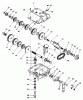 Toro 56145 (8-32) - 8-32 Rear Engine Rider, 1983 (3000001-3999999) Ersatzteile TRANSMISSION MODEL 770