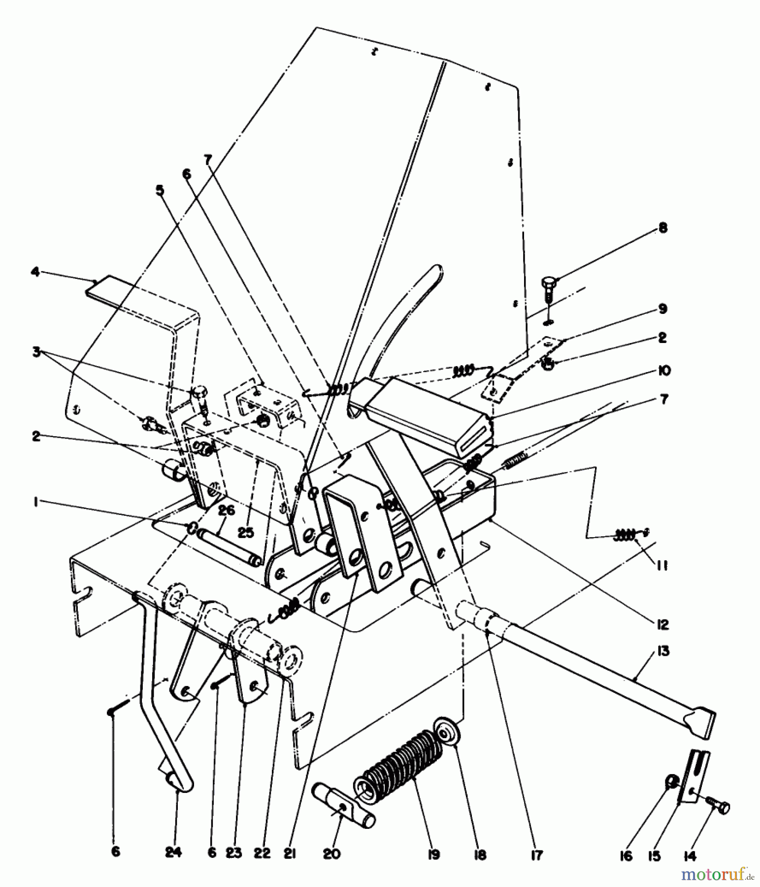 Toro Neu Mowers, Rear-Engine Rider 56145 (8-32) - Toro 8-32 Rear Engine Rider, 1984 (4000001-4999999) BRAKE & CLUTCH ASSEMBLY