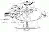 Toro 56145 (8-32) - 8-32 Rear Engine Rider, 1984 (4000001-4999999) Ersatzteile MOWER ASSEMBLY