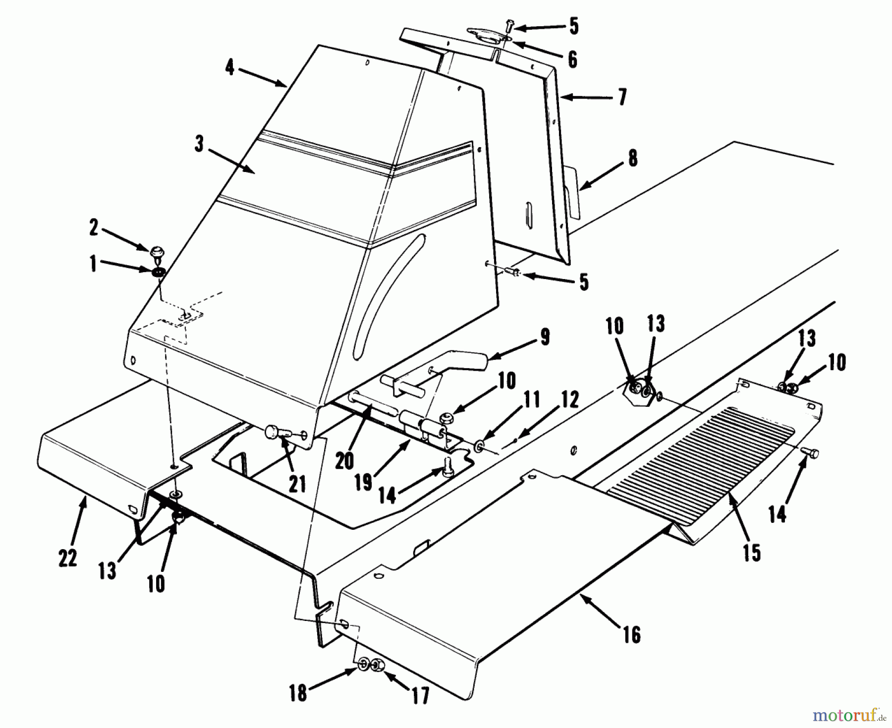 Toro Neu Mowers, Rear-Engine Rider 56175 (12-32) - Toro 12-32 Rear Engine Rider, 1990 (0000001-0999999) FRONT TOWER ASSEMBLY