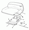 Toro 56165 (10-32) - 10-32 Rear Engine Rider, 1990 (0000001-0999999) Ersatzteile SEAT ASSEMBLY