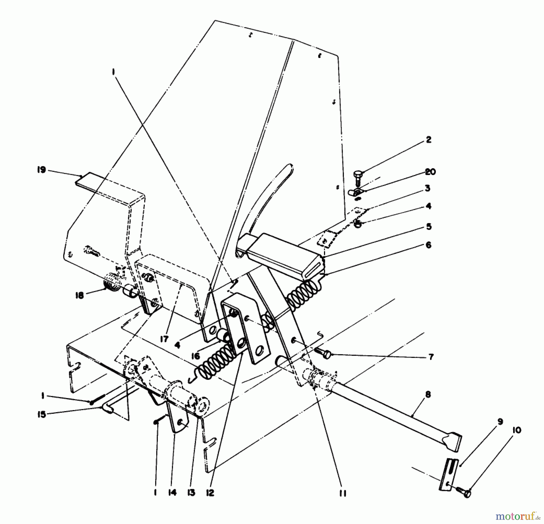 Toro Neu Mowers, Rear-Engine Rider 56150 (8-32) - Toro 8-32 Professional Rear Engine Rider, 1987 (7000001-7999999) BRAKE & CLUTCH ASSEMBLY