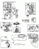 Toro 56150 (8-32) - 8-32 Professional Rear Engine Rider, 1987 (7000001-7999999) Ersatzteile ENGINE BRIGGS & STATTON MODEL NO. 253707-0195-01 11 H.P. REAR ENGINE RIDER ELECTRIC MODEL 56170