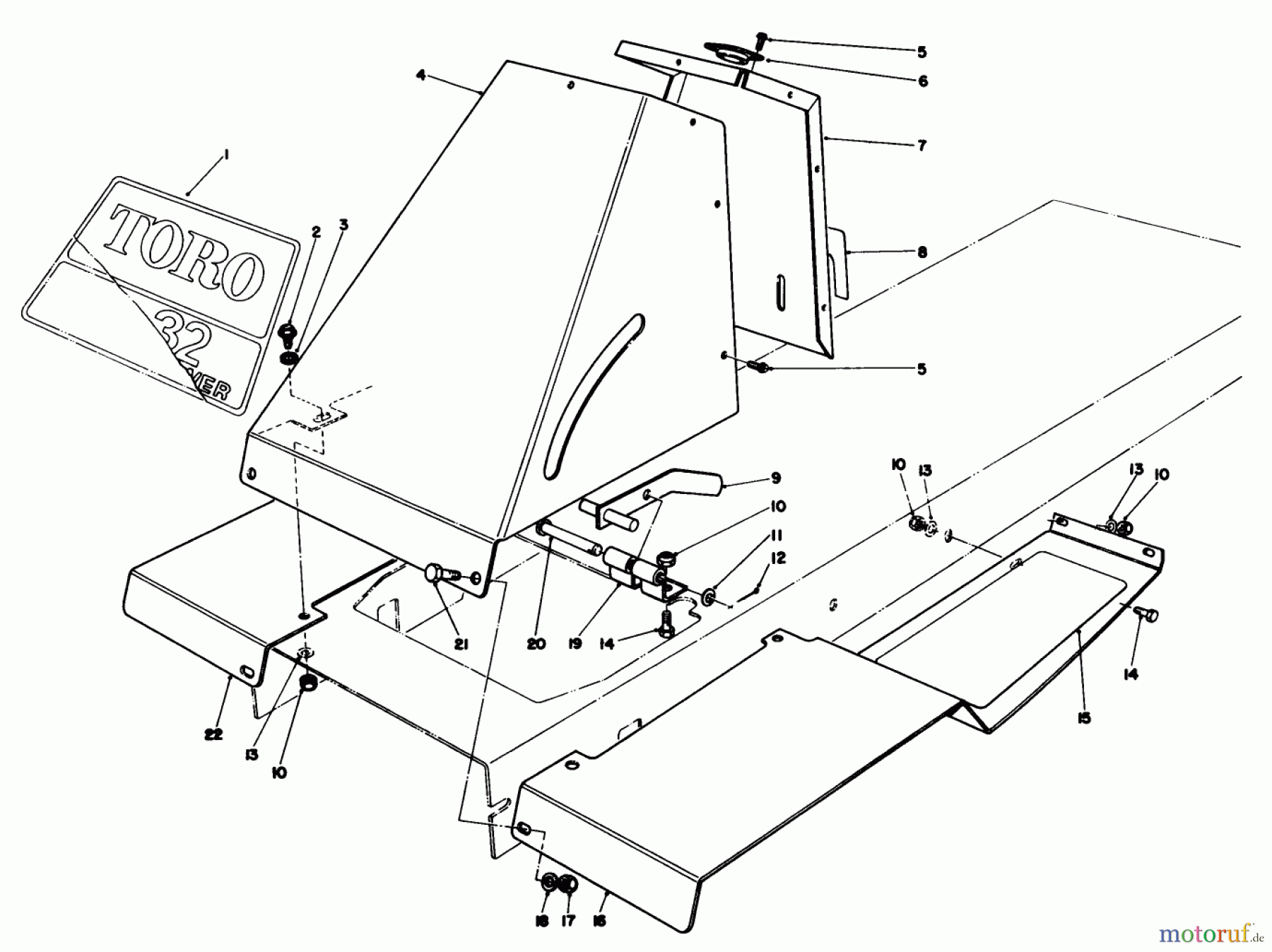 Toro Neu Mowers, Rear-Engine Rider 56150 (8-32) - Toro 8-32 Professional Rear Engine Rider, 1987 (7000001-7999999) FRONT TOWER ASSEMBLY