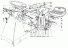 Toro 56150 (8-32) - 8-32 Professional Rear Engine Rider, 1987 (7000001-7999999) Ersatzteile SEAT & STEERING WHEEL ASSEMBLY