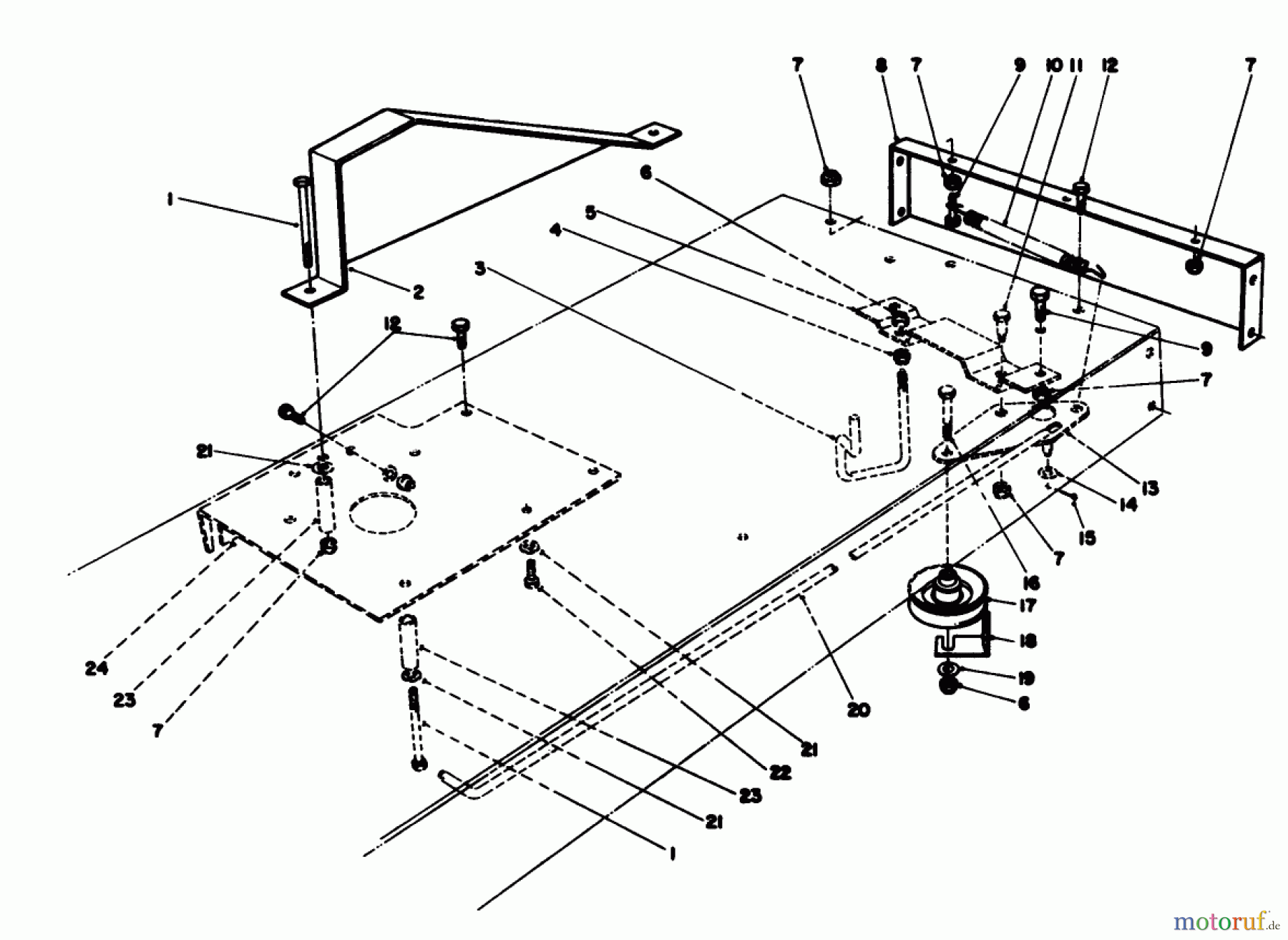 Toro Neu Mowers, Rear-Engine Rider 56170 (11-32) - Toro 11-32 Professional Rear Engine Rider, 1987 (7000001-7999999) TRACTION ASSEMBLY