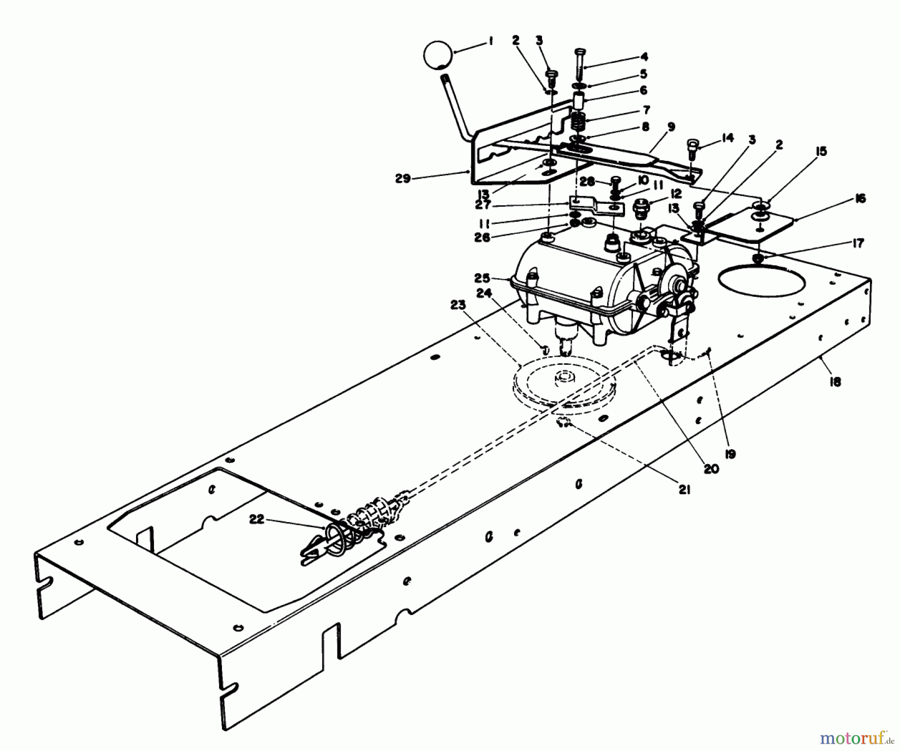 Toro Neu Mowers, Rear-Engine Rider 56170 (11-32) - Toro 11-32 Professional Rear Engine Rider, 1987 (7000001-7999999) TRANSMISSION LINKAGE ASSEMBLY