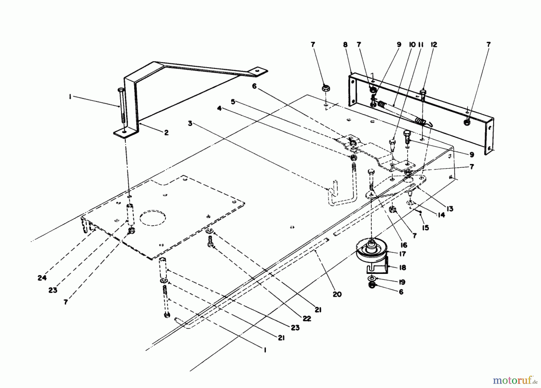 Toro Neu Mowers, Rear-Engine Rider 56170 (11-32) - Toro 11-32 Professional, 1986 (6000001-6999999) TRACTION ASSEMBLY