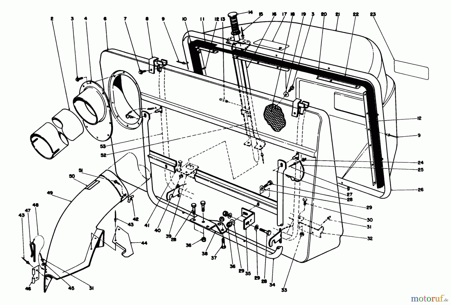 Toro Neu Mowers, Rear-Engine Rider 56175 (12-32) - Toro 12-32 Rear Engine Rider, 1988 (8000001-8999999) EASY-EMPTY GRASS CATCHER MODEL 59111 (OPTIONAL)
