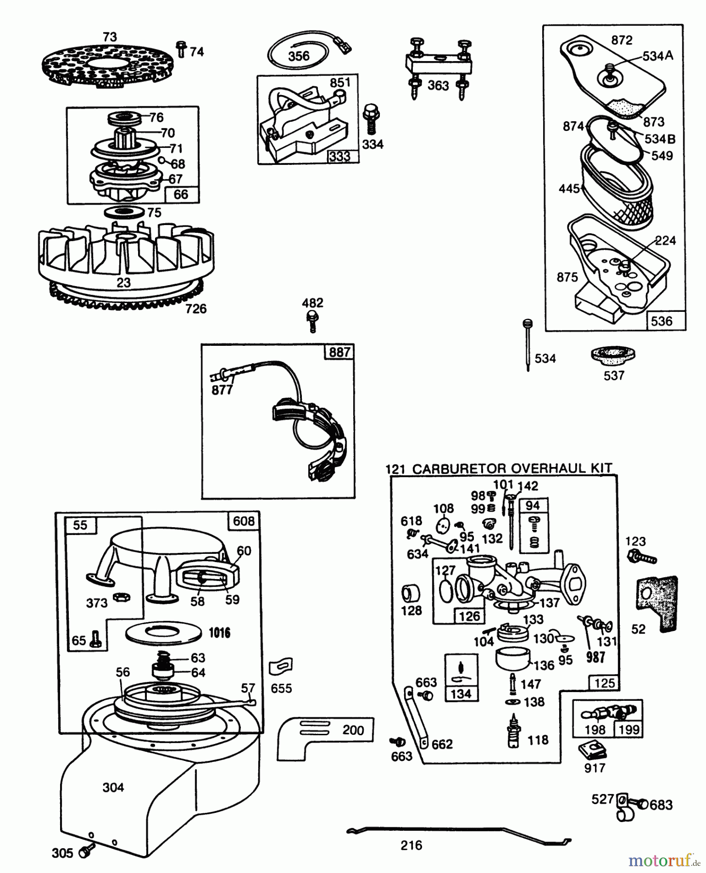 Toro Neu Mowers, Rear-Engine Rider 56175 (12-32) - Toro 12-32 Rear Engine Rider, 1988 (8000001-8999999) ENGINE BRIGGS & STRATTON MODEL NO. 193707-0152-01 8 H.P. REAR ENGINE RIDER ELECTRIC MODEL 56150 #2