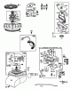 Toro 56175 (12-32) - 12-32 Rear Engine Rider, 1988 (8000001-8999999) Ersatzteile ENGINE BRIGGS & STRATTON MODEL NO. 193707-0152-01 8 H.P. REAR ENGINE RIDER ELECTRIC MODEL 56150 #2