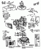 Toro 56175 (12-32) - 12-32 Rear Engine Rider, 1988 (8000001-8999999) Ersatzteile ENGINE BRIGGS & STRATTON MODEL NO. 281707-0175-01 12 H.P. REAR ENGINE RIDER ELECTRIC MODEL 56175